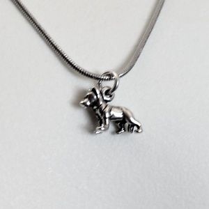 925 Sterling silver German Shepherd necklace ❤️
